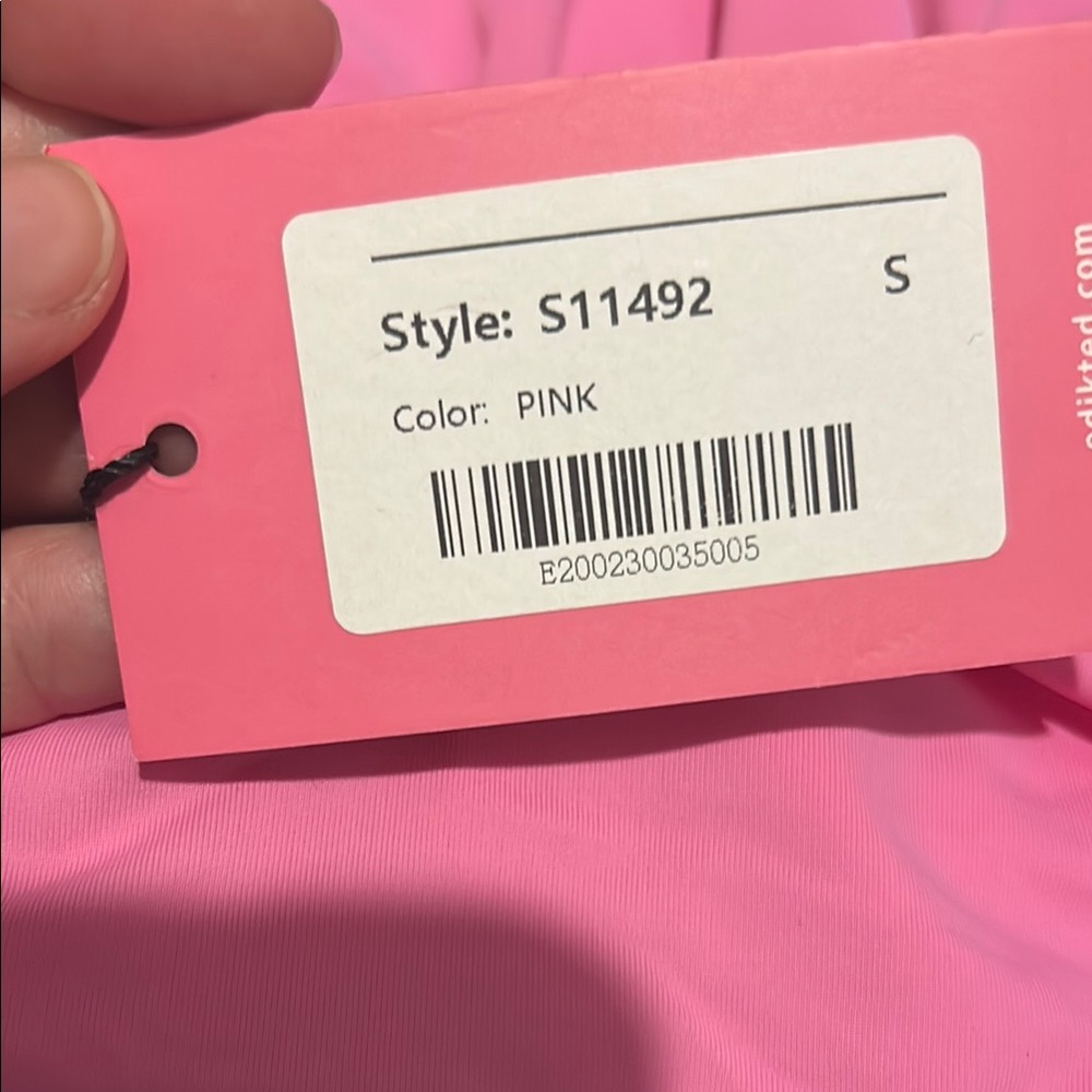 Edikted Pink Halter Top nwt small - Picture 2 of 4